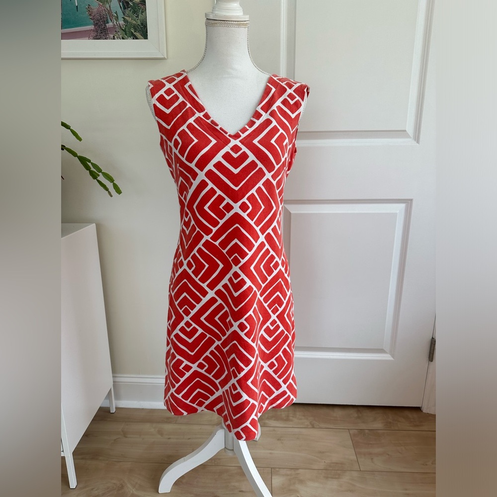 Mahi Gold Paradise Dress Katama Poppy print size medium sundress
